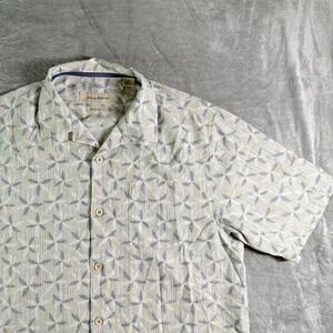 Tommy Bahama Island Zone Men's M/M Short Sleeve Button Down Shirt Geo Print